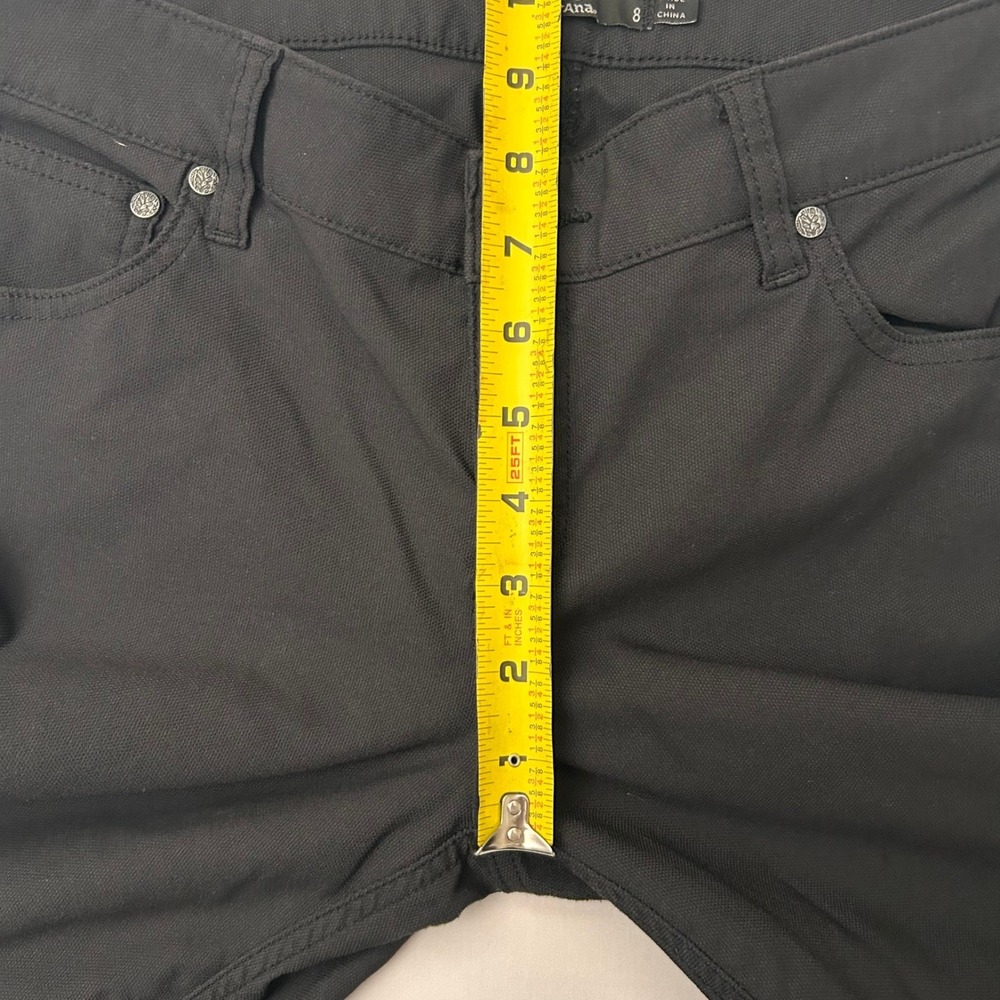 Prana Moto Pants Womens 8 Black Brenna Skinny Lightweight Hiking Outdoor Utility - Picture 8 of 9